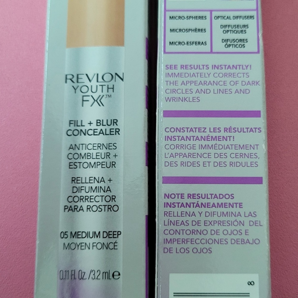Revlon Purple and Cream Concealer Makeup New
